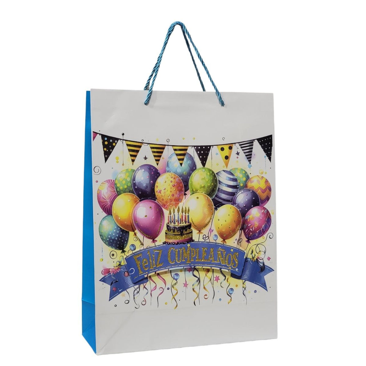 BOLSA DE REGALO PARA CUMPLEAÑOS GRANDE 30X40X12CM