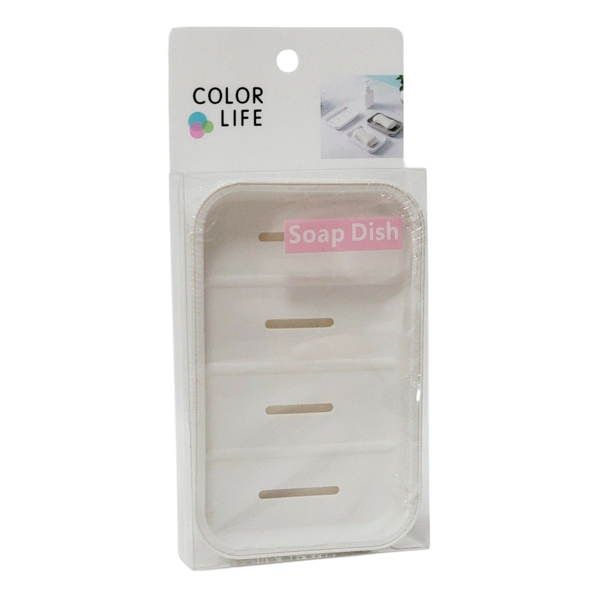 RECIPIENTE JABONERA DISEÑADO PARA EL BAÑO O AREA DE LAVANDERIA COLOR LIFE 8X13CM
