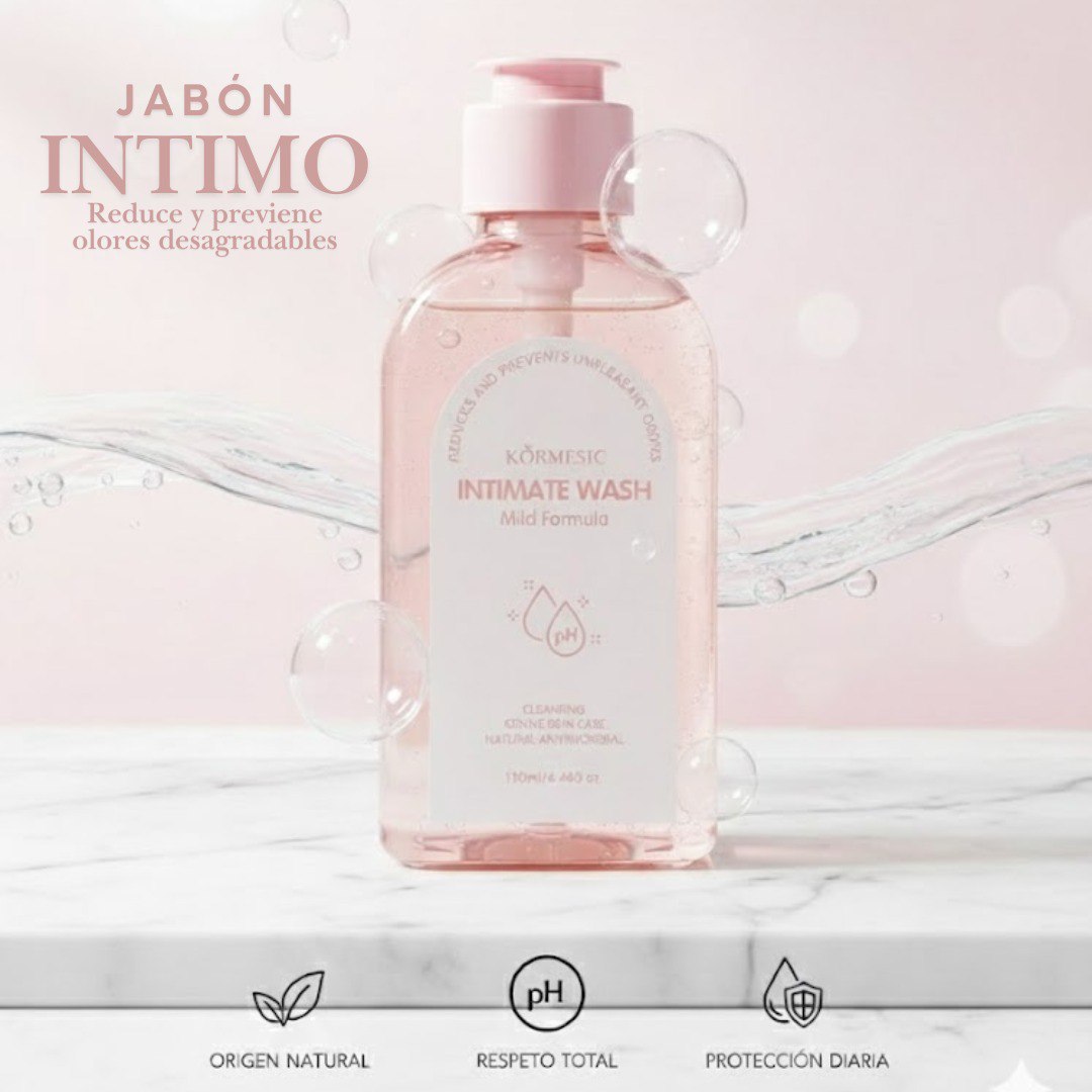 JABON INTIMO PARA MUJERES DELICADO SUAVIZANTE NEUTRALIZADOR DE OLORES KORMESIC 130ML
