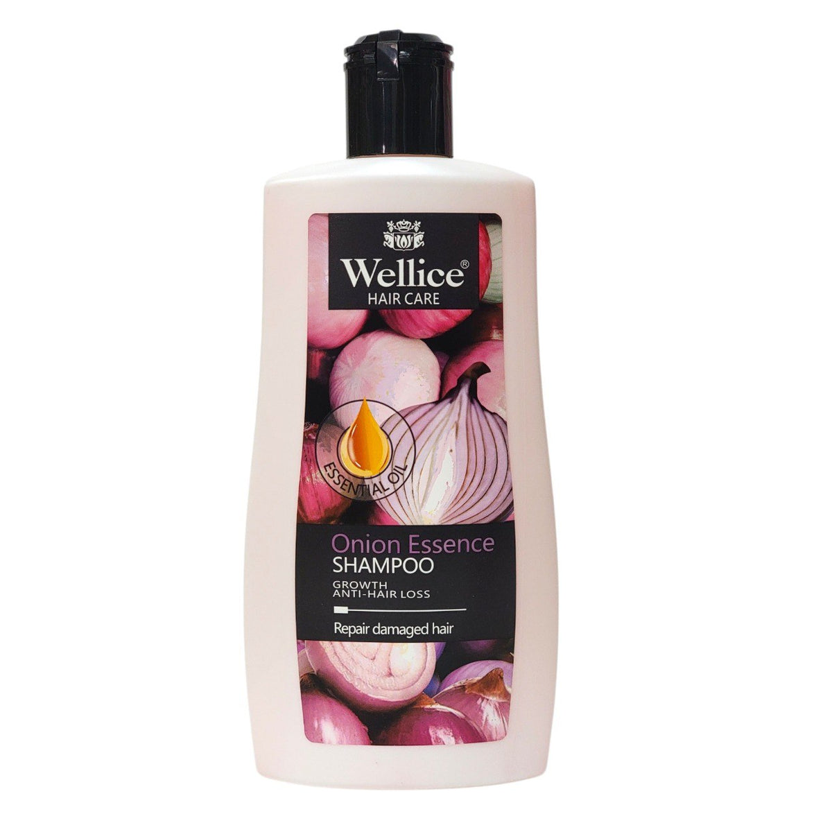 SHAMPOO ESTIMULANTE ANTICAIDA DE ESENCIA DE CEBOLLA WELLICE HAIR CARE 400G