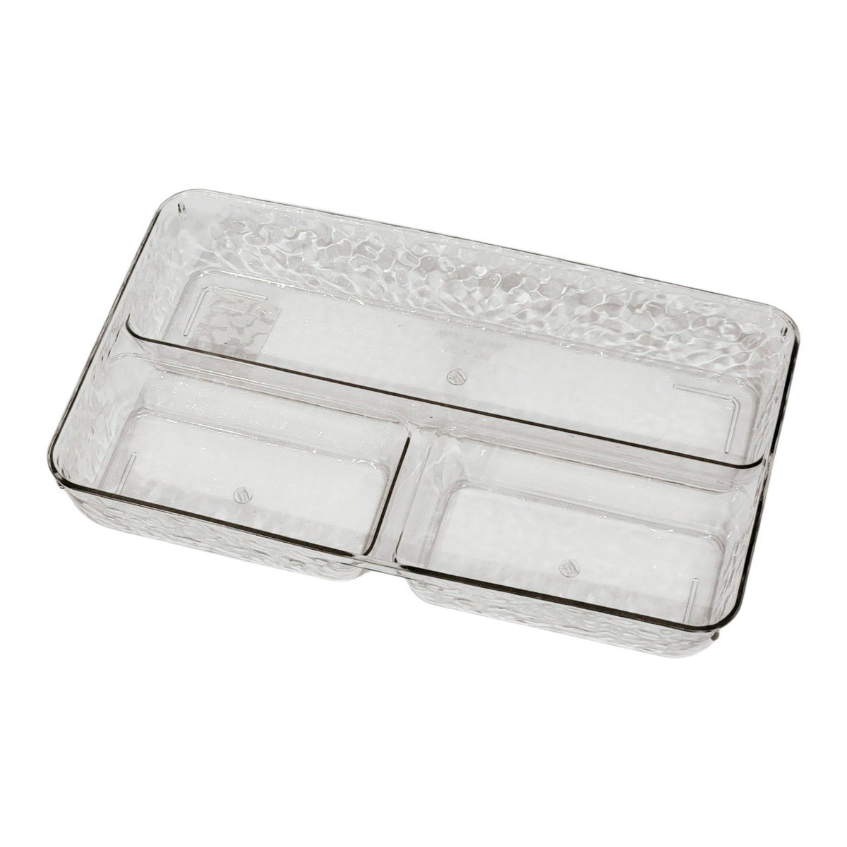 ORGANIZADOR RECIPIENTE MULTIUSO DE ACRILICO TRANSPARENTE 16X27CM