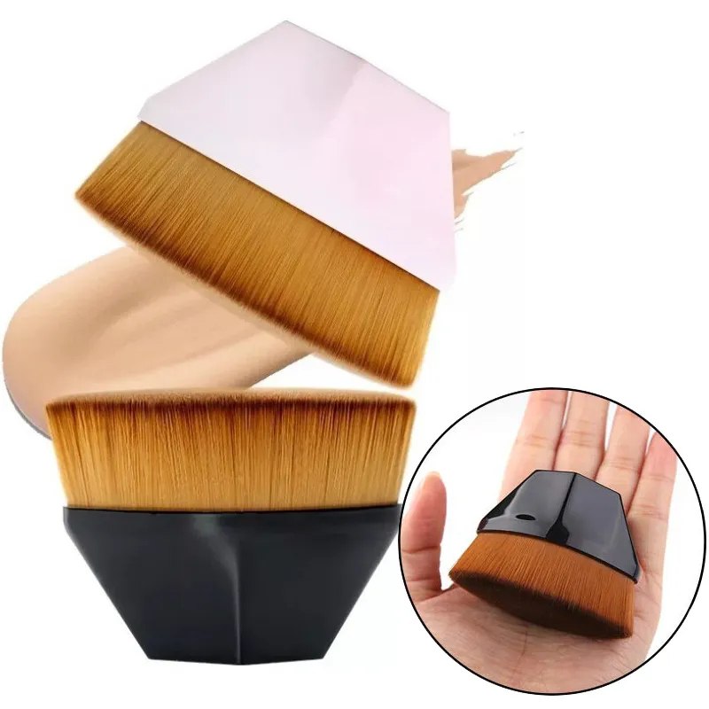 BROCHA DE MAQUILLAJE KABUKI DE BASE EN FORMA DE PETAL MUTIFUNCIONAL