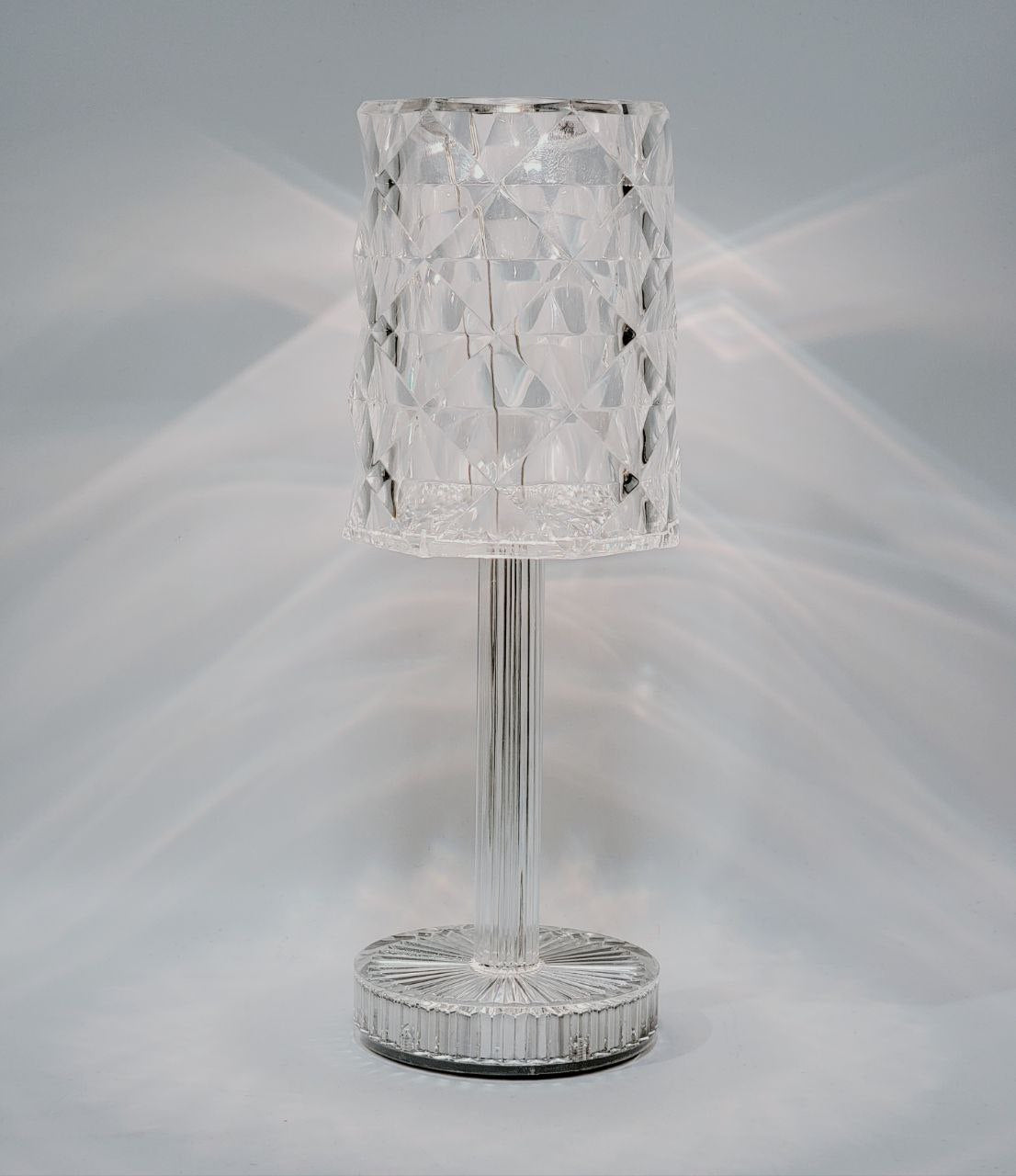 LAMPARA DE MESA INALÁMBRICA CON EFECTO DE CRISTAL POLAR 12X26CM