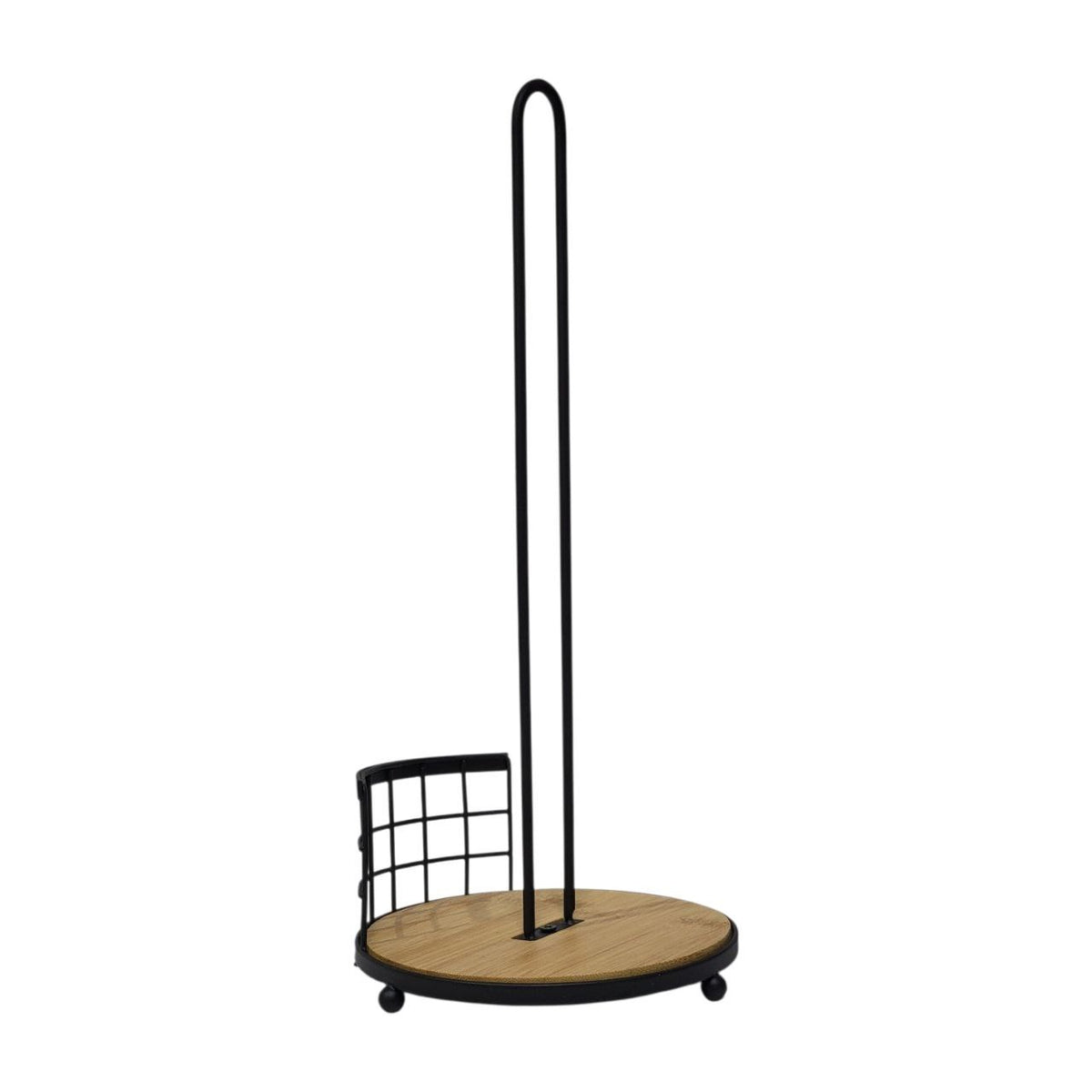 SOPORTE VERTICAL PARA PAPEL TOALLA DE COCINA CON BAMBU LOTUS 15X33CM