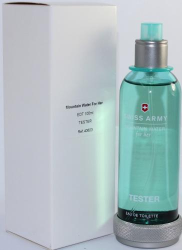 TESTER SWISS ARMY MOUNTAIN WATER DAMA 3.4 EAU DE TOILETTE SPRAY PARA MUJERES 100ML