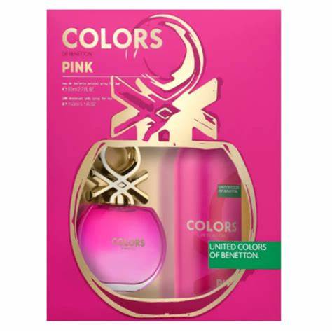 SET BENETTON COLORS PINK 2/P 80ML