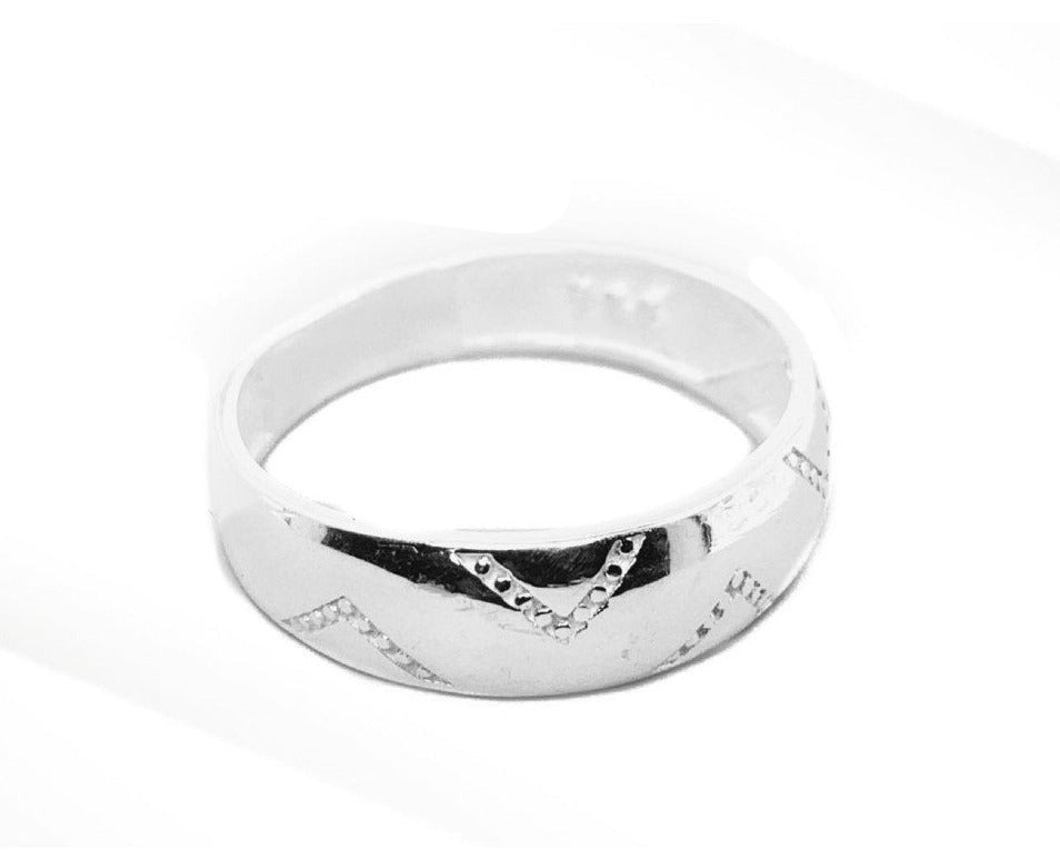 PANI1398 ANILLO DE MATRIMONIO CABALLERO, PLATA 925