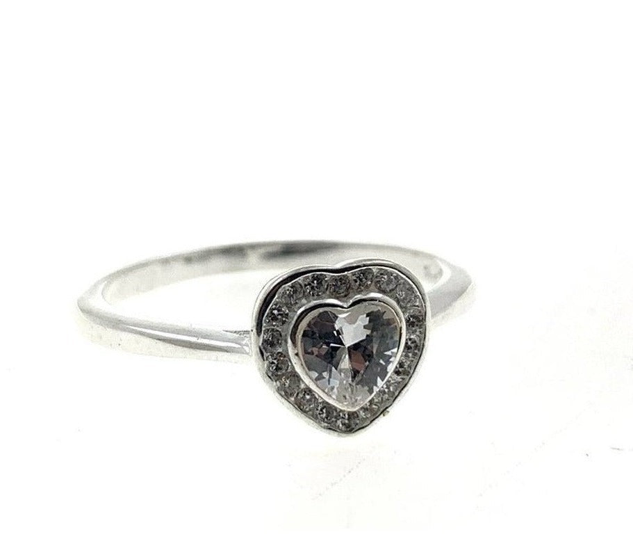 PANI1474 ANILLO PIEDRA DE CORAZON, PLATA 925