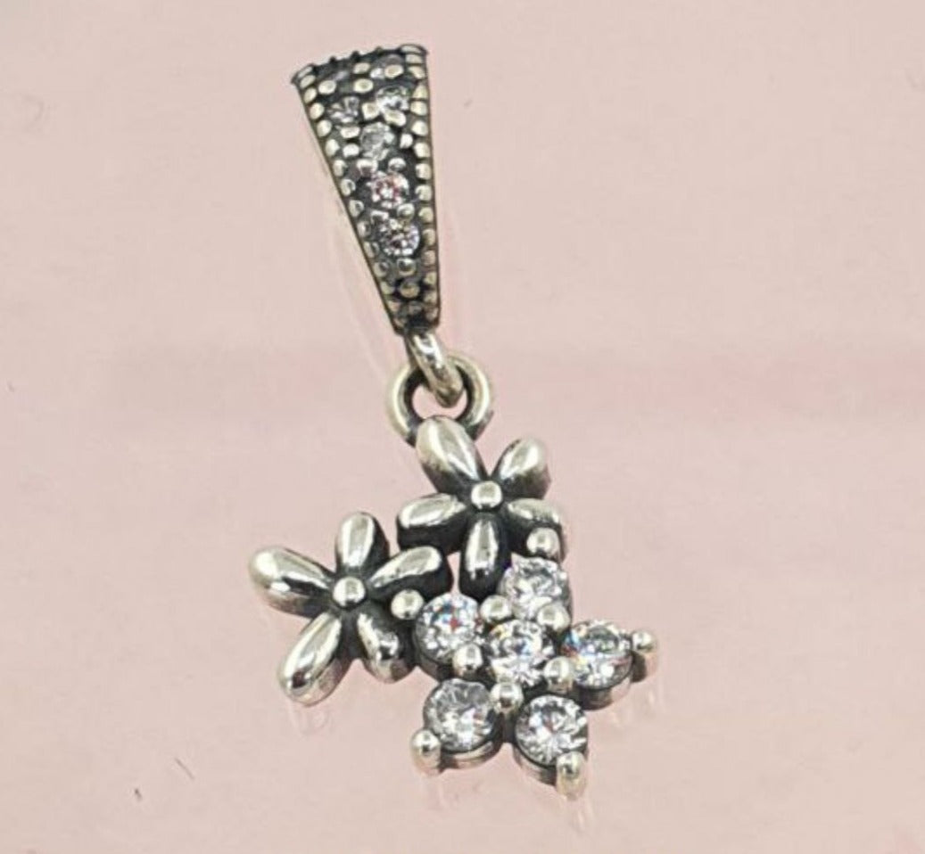 PCHARM2743#3 COLGANTE DE FLORES Y CIRCONES TRANSPARENTES
