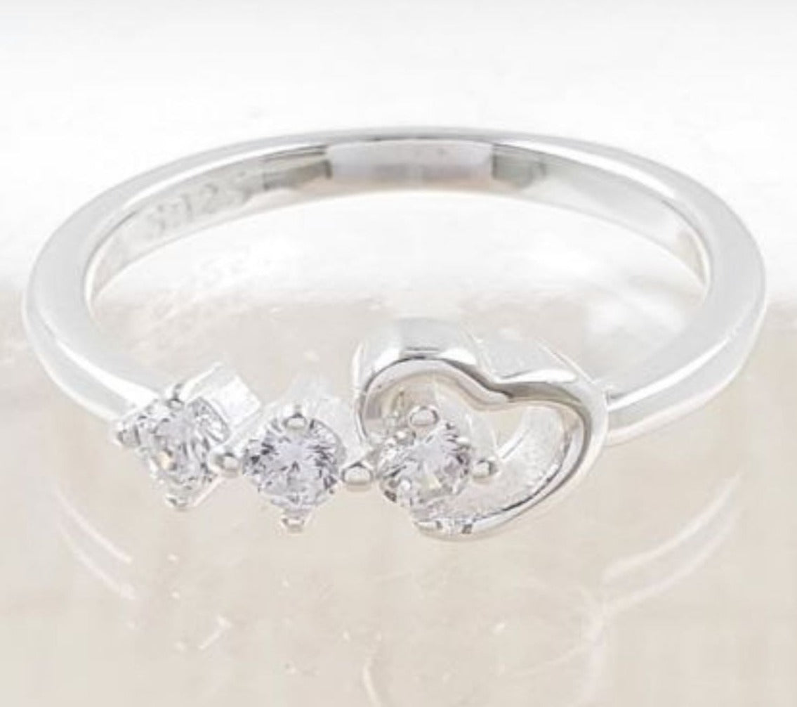PANI1869 ANILLO DE CORAZONES, PLATA 925