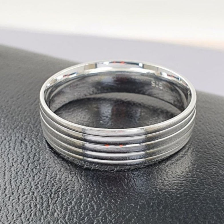 PANI1753 ANILLO CABALLERO MATRIMONIO, PLATA 925