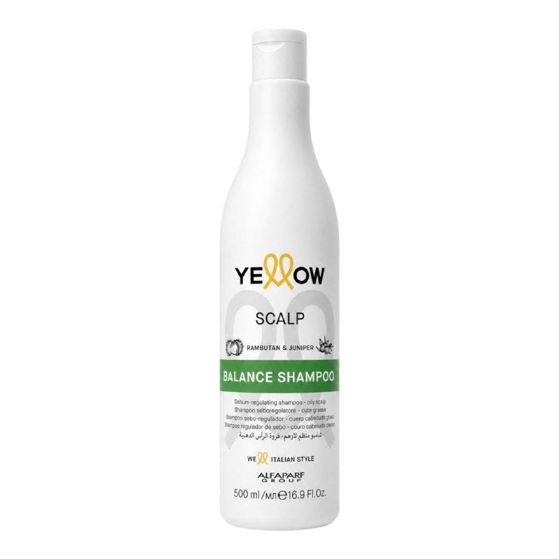 SHAMPOO PROFESIONAL PURIFICADOR EQUILIBRANTE PARA CABELLO GRASO ALFAPARF YELLOW 500ML