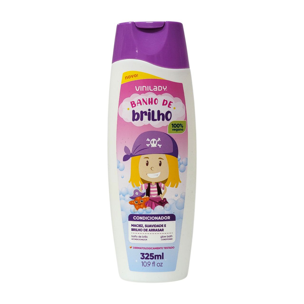 ACONDICIONADOR PARA NIÑOS QUE APORTA SEDOSIDAD Y BRILLO BAÑO DE BRILLO VINILADY 325ML
