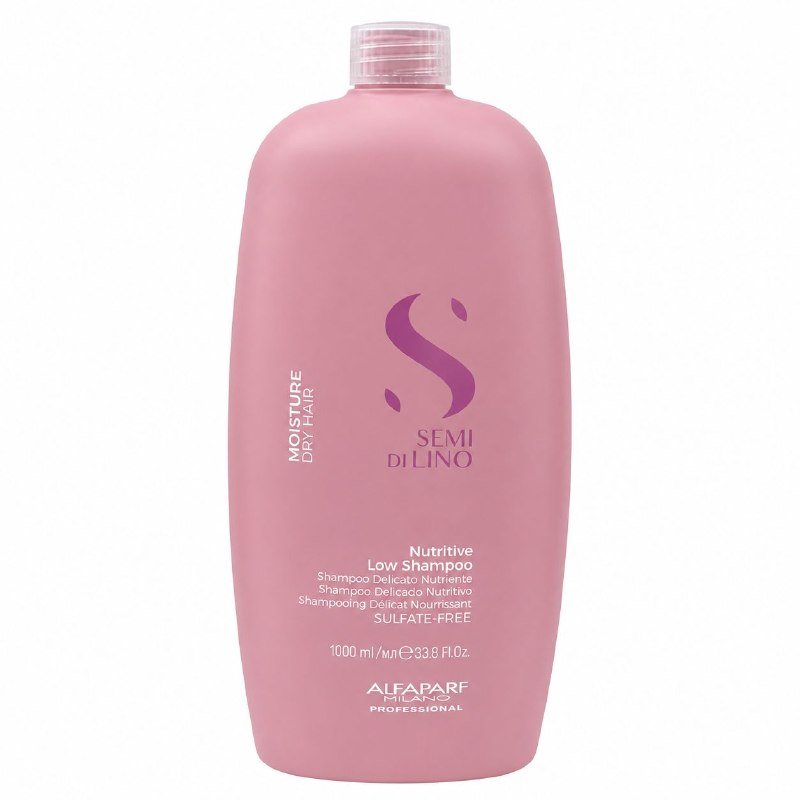 SHAMPOO NUTRITIVO E HIDRATANTE DE LIMPIEZA SUAVE SIN SULFATOS PARA CABELLO SECO ALFAPARF 1000ML
