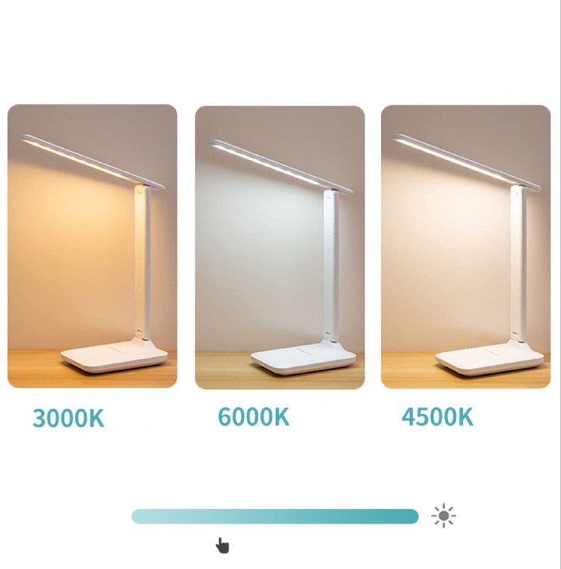 LUZ LED, LAMPARA LED DE ESCRITORIO PLEGABLE DE 180 GRADFOS, 3 TONOS DE LUZ CON CAMBIO TACTIL BENELI HOME LED TABLE LAMP
