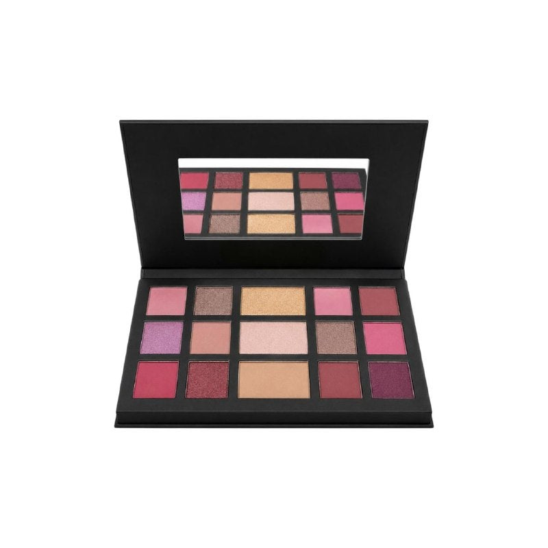 PALETA DE SOMBRAS Y ROSTRO DE 15 TONOS CON ESPEJO ORCHID ROSE TAHARI BEAUTY 25G