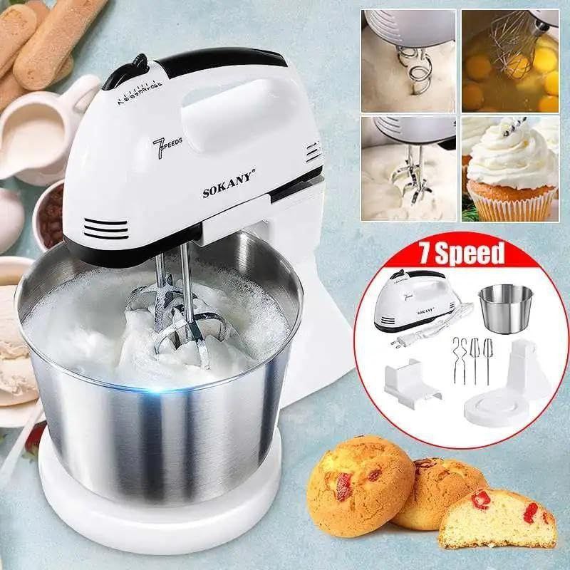 BATIDORA ELECTRICA 5 VELOCIDADES ACERO INOXIDABLE 250W SK-6620 SOKANY