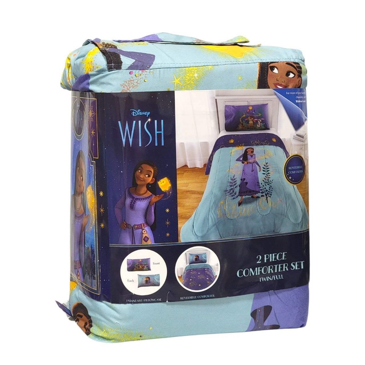 JUEGO DE EDREDON INFANTIL TAMAÑO FULL DE DISNEY WISH 2PCS