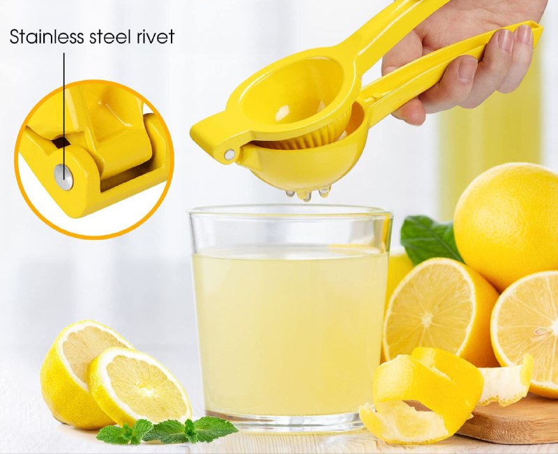 EXPRIMIDOR MANUAL DE ACERO INOXIDABLE PARA CITRICOS, LIMONES, NARANJAS, LIMA LEMON TONGS