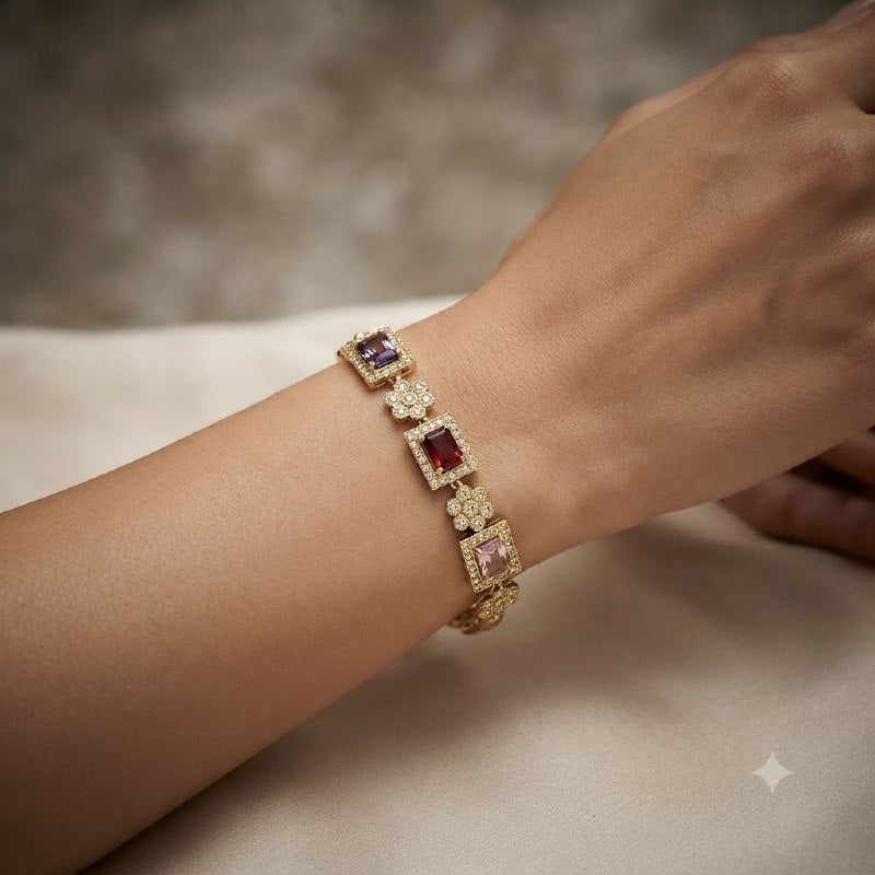 PULSERA DE ENCHAPE PARA DAMA 11CM