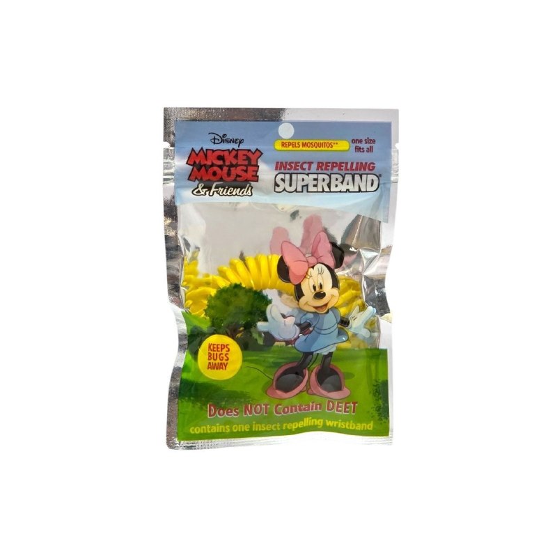 PULSERA REPELENTE DE INSECTOS CON DISEÑO DE MICKEY MOUSE PARA NIÑOS