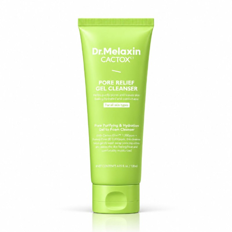 LIMPIADOR FACIAL EN GEL PURIFICANTE DE POROS CON EXTRACTO DE CACTUS DR MELAXIN 120ML