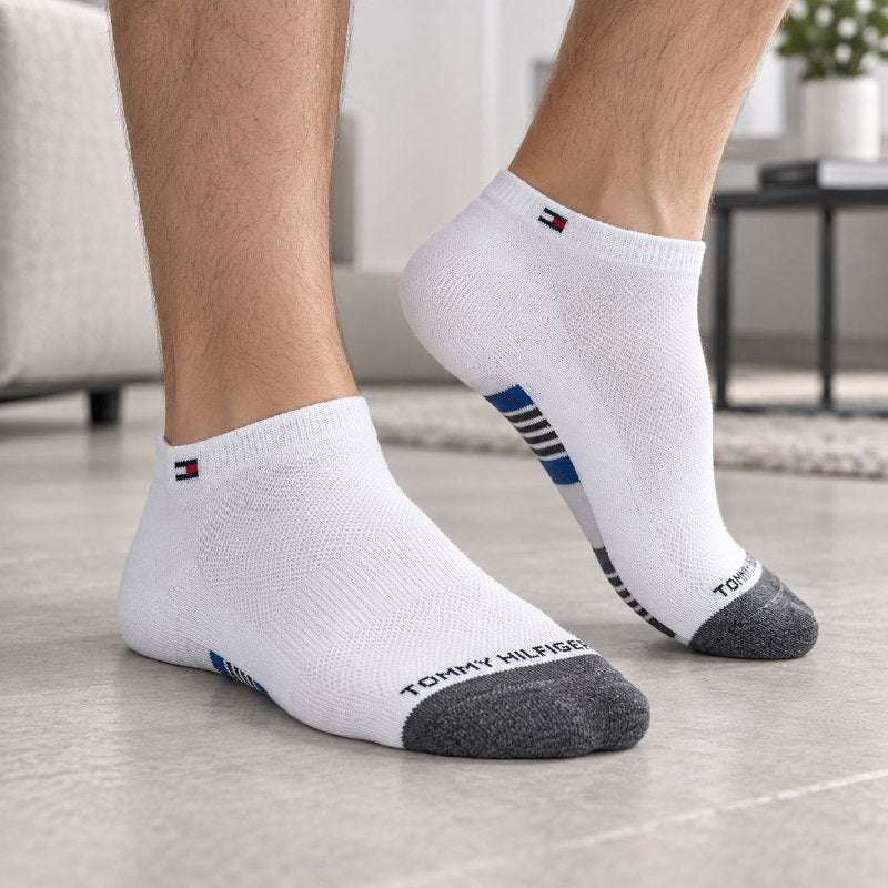 CALCETA TOBILLERA TOMMY HILFIGER PARA HOMBRE 6 PARES TALLA ÚNICA