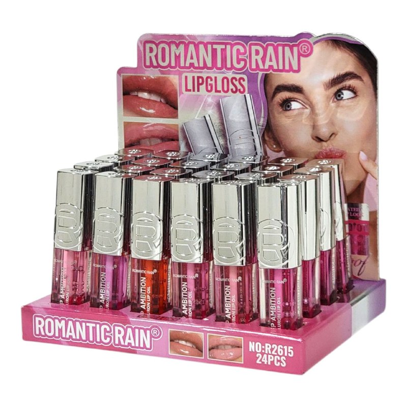 BRILLO LABIALROMANTIC RAIN 8G ( DUPE DE LOREAL) OFRECE UN LOOK GLAMUROSO Y LABIOS HIDRATADOS TODO EL DIA, RESISTENTE AL AGUA QUE MENTIENE LOS LABIOS SUAVES Y RADIANTES