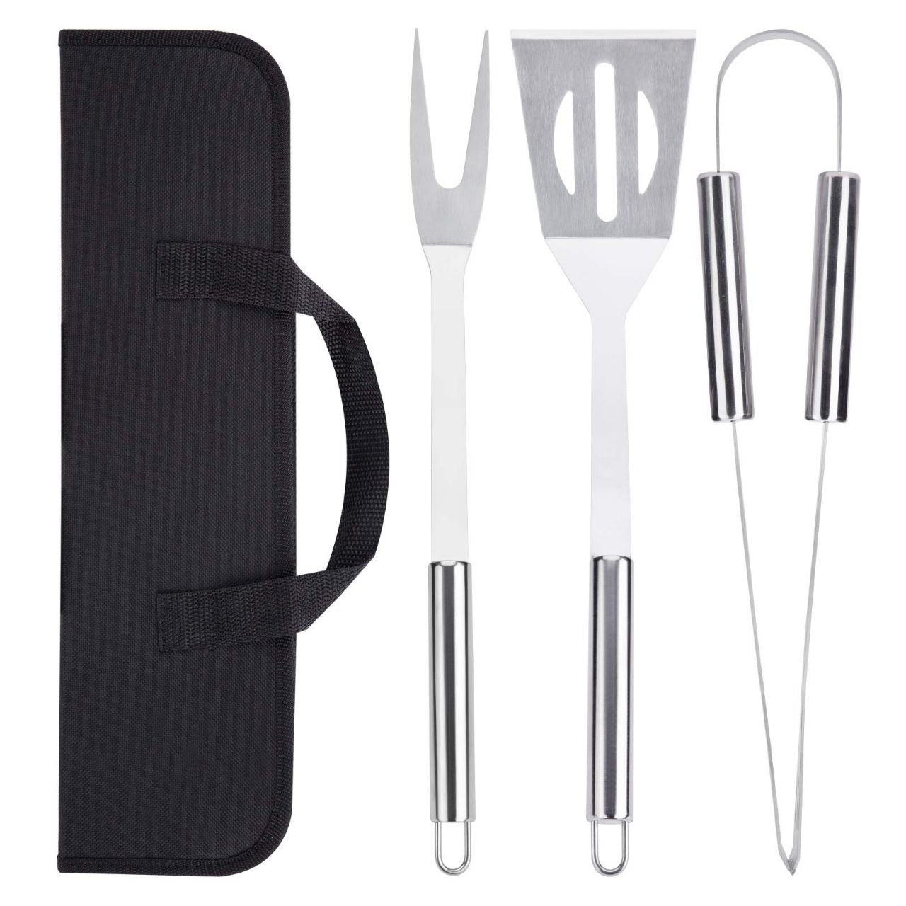 SET DE UTENSILIOS PARA BARBACOA ACERO INOXIDABLE