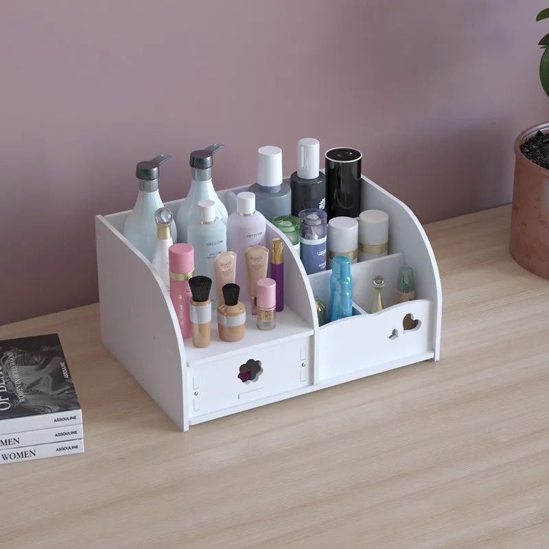 ORGANIZADOR DE MAQUILLAJE O JOYERIA COLOR BLANCO