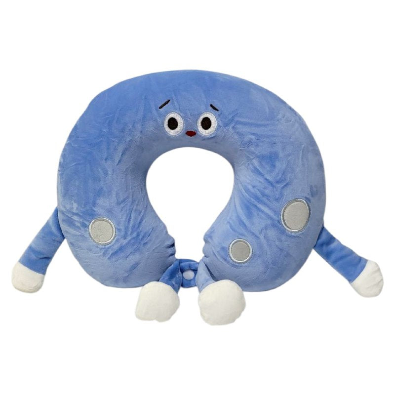 COLLARIN FOAM ALMOHADA PARA CUELLO EN FORMA DE U DE ESPUMA VISCOELASTICA CON FUNDA LAVABLE, CIERRE PARA CUELLO PARA VIAJES O DORMIR 4 DISEÑOS 36X27CM
