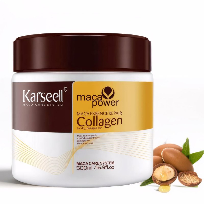 MASCARILLA PARA EL CABELLO CON COLAGENO Y ACEITE DE ARGAN KARSEELL 500ML