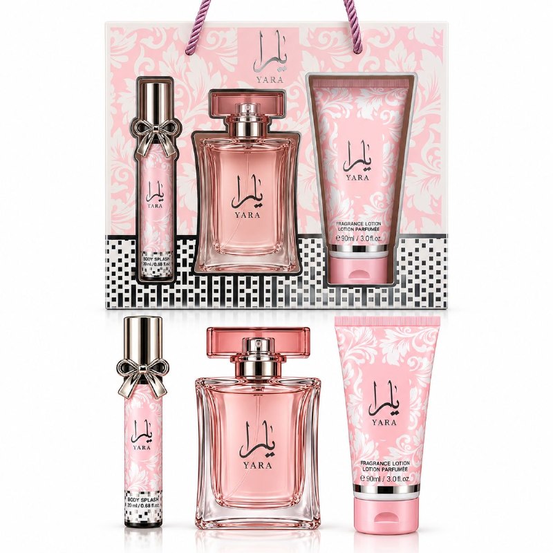 SET MYSTICAL YARA EDP 20ML, SPLASH 50ML, BODY LOTION 90ML (M) (AROMA SIMILAR LATTAFA YARA)