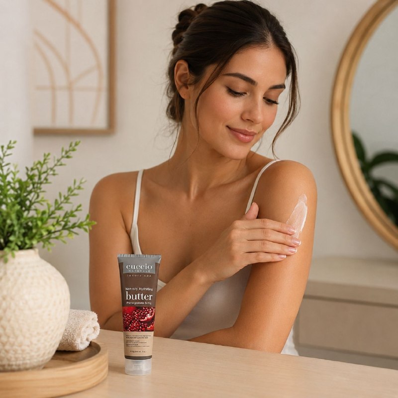 CREMA CORPORAL HIDRATANTE Y NUTRITIVA ANTIOXIDANTE CON AROMA GRANADA E HIGO CUCCIO 113G