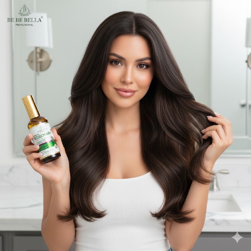 ACEITE PARA EL CABELLO DE MENTA Y ROMERO PROMUEVE EL CRECIMIENTO DEL CABELLO BE BE BELLA 100ML