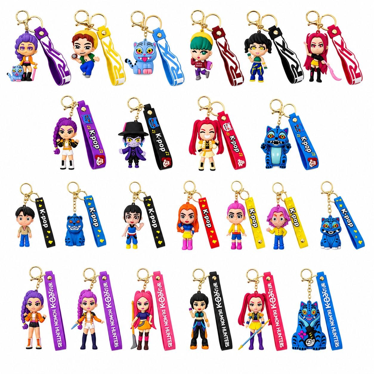 LLAVERO DE RESINA DISEÑO KPOP 23PCS