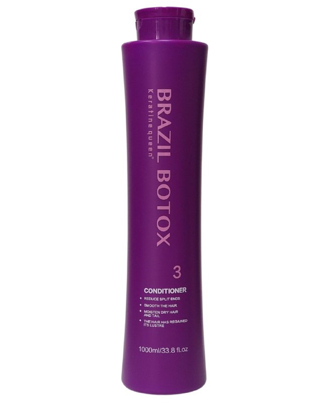ACONDICIONADOR BOTOX NATURAL MANTENIMIENTO DE TRATAMIENTO CON QUERATINA BRASILEÑA PASO 3 KERATINE QUEEN 1000ML