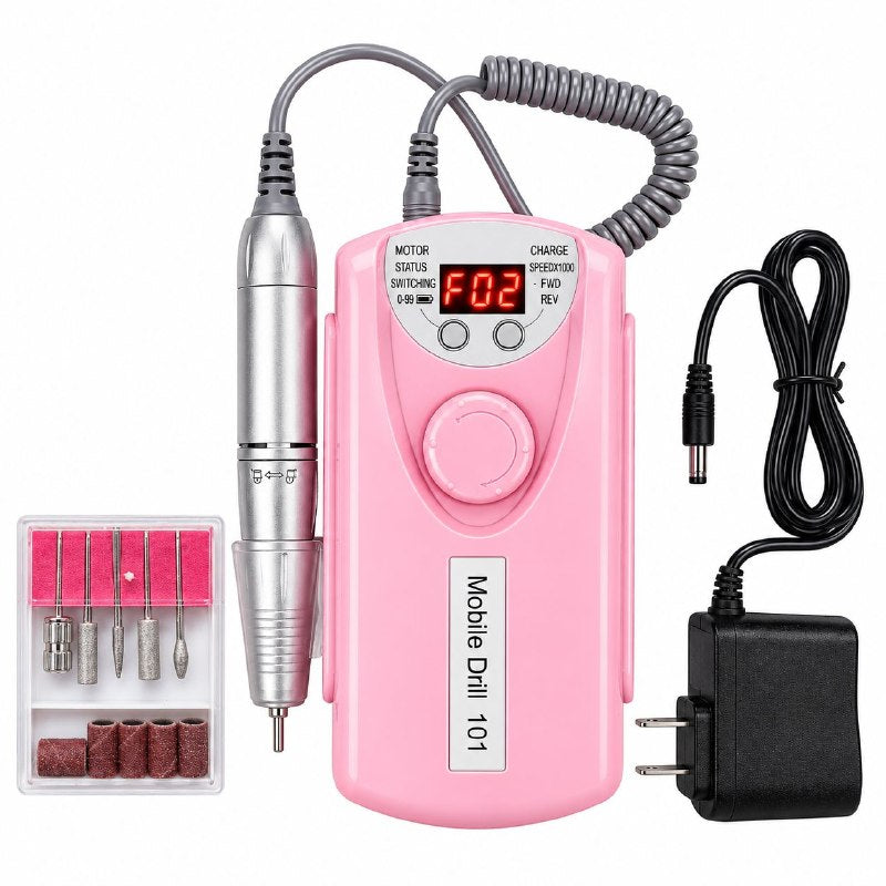 TALADRO DRILL ELECTRICO PORTATIL PARA UÑAS MANICURA Y PEDICURA