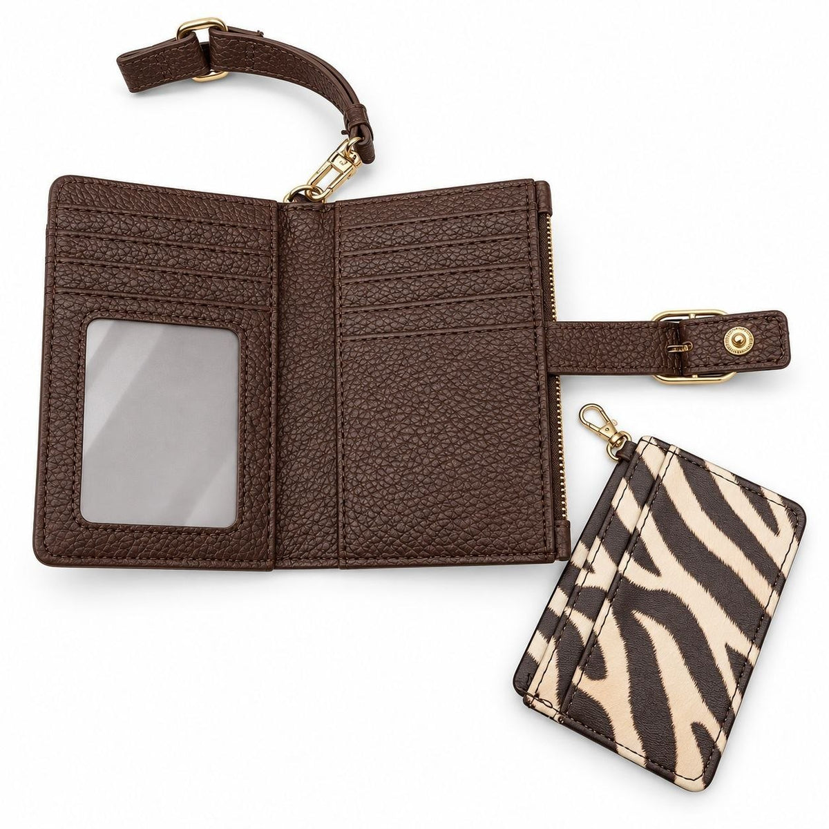 SET DE MONEDERO Y TARJETERO ORIGINAL STEVE MADDEN PARA DAMA
