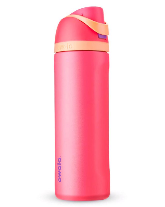 BOTELLA DE AGUA TERMICA CON SISTEMA DE DOBLE HIDRATACION COLOR ROSA OWALA 24OZ PRECIO POR MAYOR ES POR CAJA