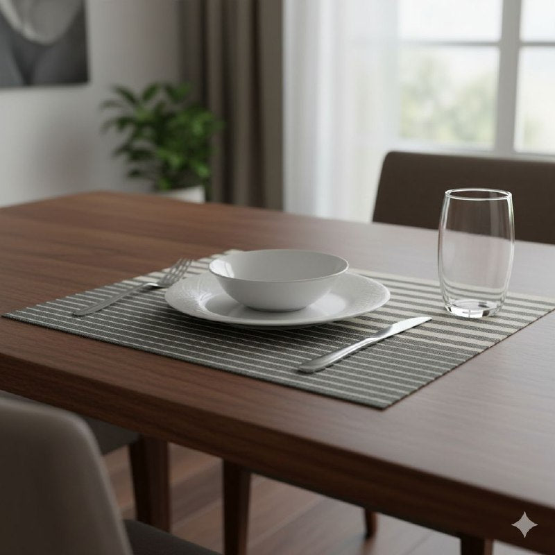 MANTEL DE COCINA PARA MESA COMEDOR RECTANGULAR ANTIDEZLIZANTE 30X45CM, 6 PIEZAS