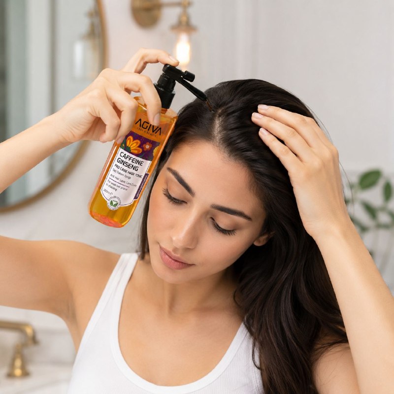 TONICO CAPILAR ANTICAIDA CON CAFEINA Y GINSENG FORTALECEDOR AGIVA 200ML