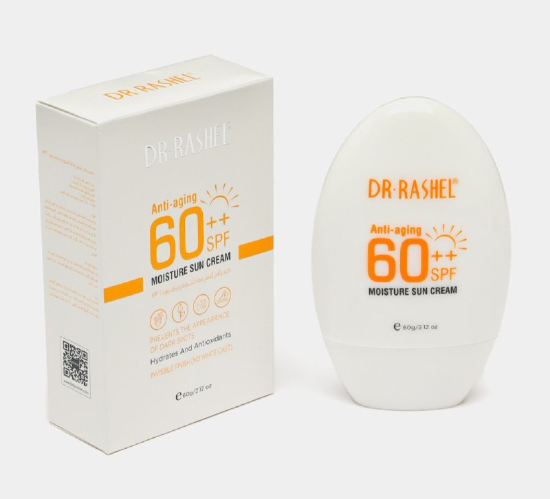 PROTECTOR SOLAR EN CREMA ANTIEDAD E HIDRATANTE SPF60 DR RASHEL 60G