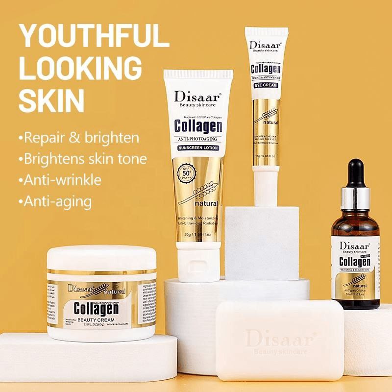 SET DE CUIDADO FACIAL DE REPARACION Y BLANQUEAMIENTO 5PCS DISAAR