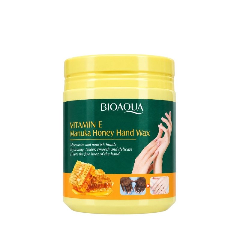MASCARILLA EXFOLIANTE Y NUTRITIVA EN CERA PELABLE PARA MANOS DE MIEL DE MANUKA Y VITAMINA E BIOAQUA 170G