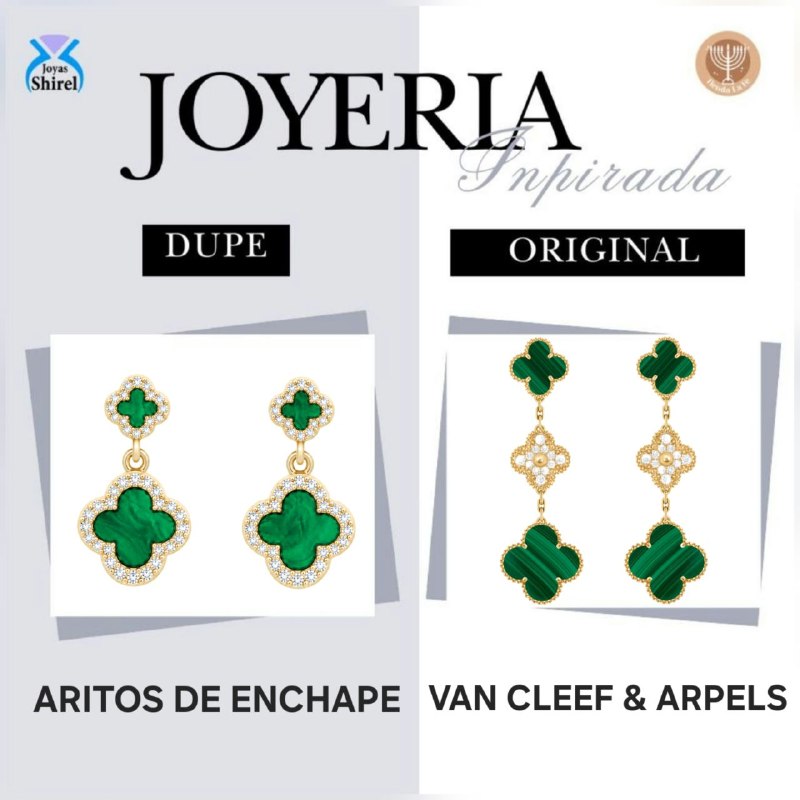 ARITOS DE ENCHAPE PARA DAMA CON DISEÑO DE FLOR 2CM (DUPE DE VAN CLEEF)