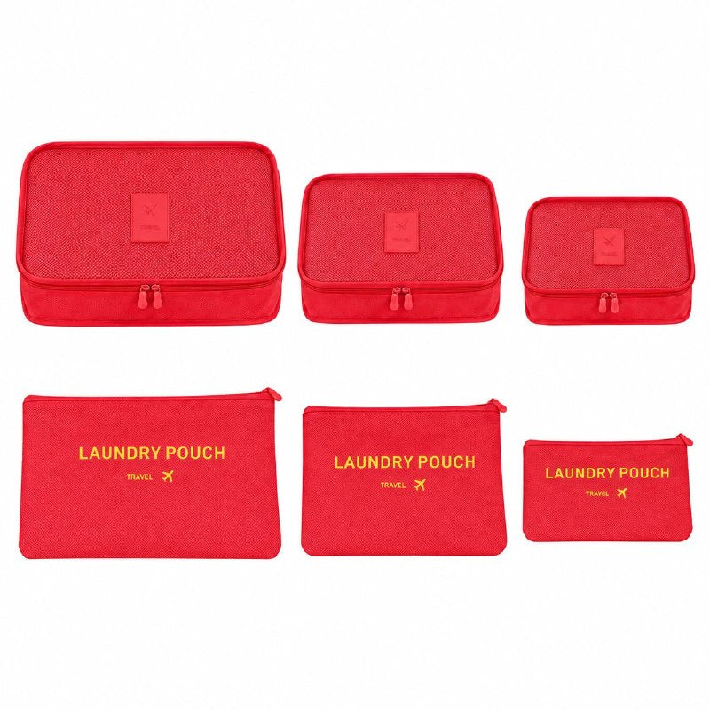 SET DE 6 BOLSOS ORGANIZADORES DE VIAJE PARA MALETA MULTIUSOS