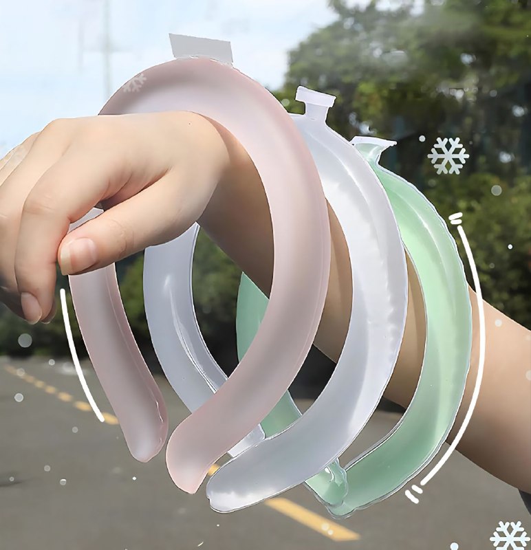 COLLARIN DE ENFRIAMIENTO PARA EL CUELLO, ANILLO REFRESCANTE INSTANTANEO, TEMPERATURA DE 15C, SIN QUEMADURAS POR HIELO, SIMPLE Y SEGURO NECK COOLING RING 5 COLORES