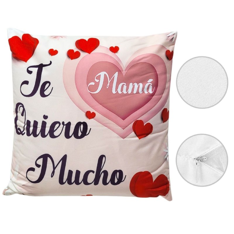 COJIN ALMOHADA DECORATIVA DEL DIA DE LAS MADRES 43X43CM