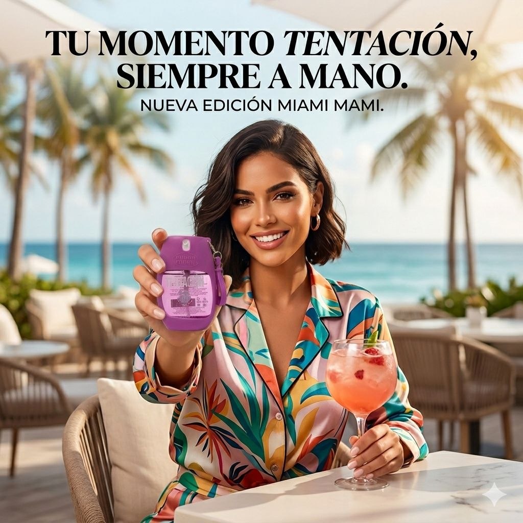 BODY MIST MIAMI MAMI PORTATIL 4 AROMAS 50ML